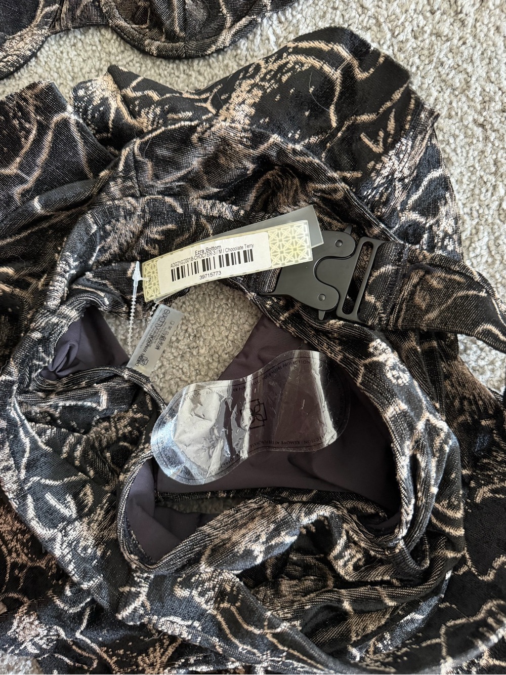Alexis & Devin Windsor Black Floral Two-Piece Bikini Set - Picture 5 of 5
